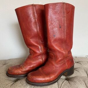 Frye Campus Cherry Leather Boots
